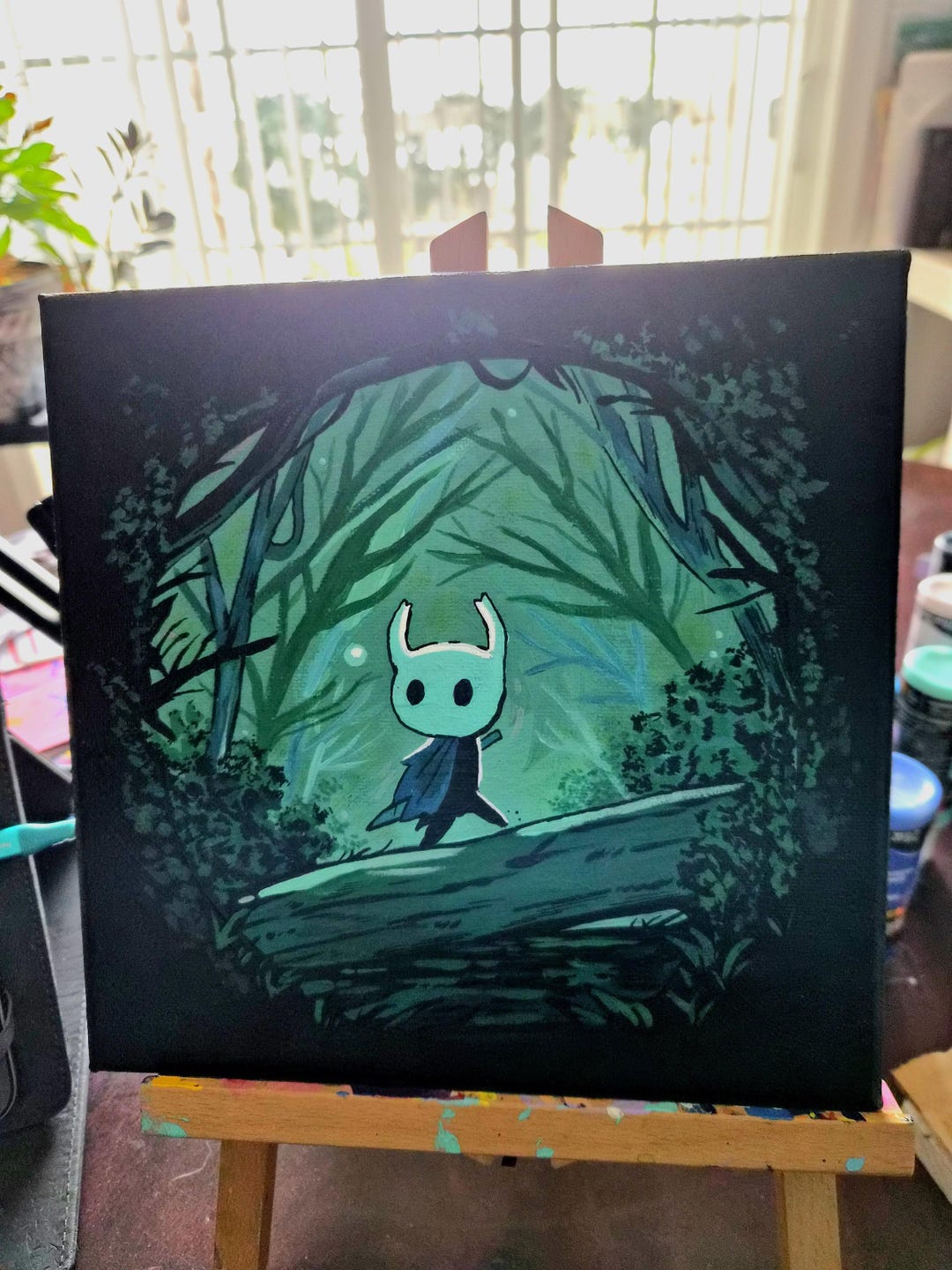 HOLLOW KNIGHT | Original Painting | Fanart | Greenpath - Etsy