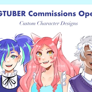 Custom PNGTuber Commissions| Vtuber model | Streaming | Character Model