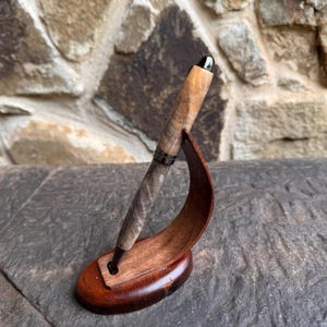 Penna a torsione Buckeye Burl/Penna fatta a mano