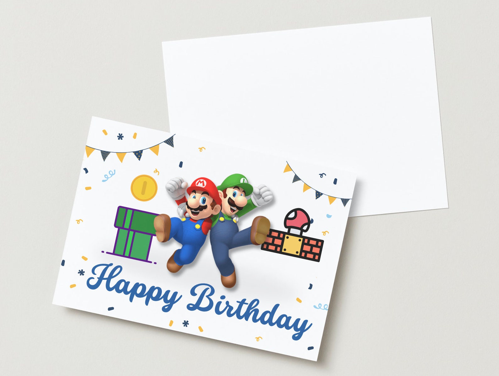 Super Mario Wish Card Birthday - Il Fullxfull.5004084909 9dkj 