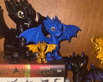 Fourth Wing Dragons;  Book shelf decor