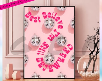 ベスト・ビリーブ・アイム・スティル・ビジュエルド・デジタルウォールアート | ミッドナイト・デジタルアートダウンロード | ミッドナイト・ウォールデコレーション、ミッドナイト・デジタルプリント