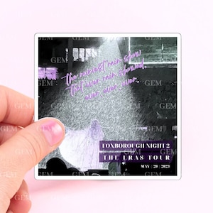 Rainiest Rain Show That Ever Rain Showed Sticker | Gillette Rain Show Sticker | Eras Tour Rain Show Sticker, Eras Tour Shadowbox Sticker