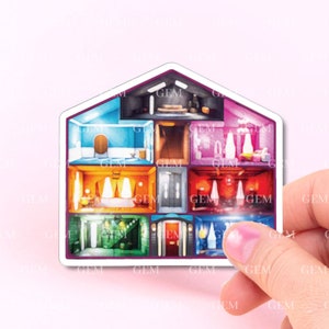 Adesivo Lover House / Adesivo per laptop Eras Tour 2023 / Adesivo personalizzato Eras Tour / Adesivo artistico Lover era / Adesivo Lover, Lover Art