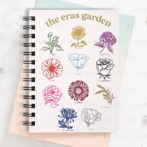 The Eras Garden Journal | Albums als bloemen, tijdperken als bloemen | Eras Notebook, Eras Songwriting Journal, Eras Journal, Floral Journal