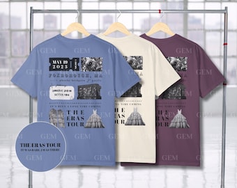 Personalized Eras Tour T-Shirt with Surprise Songs | Surprise Songs Shirt | Custom Eras Tour Tee, Custom Eras Tour Shirt, Eras Tour Gift
