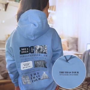 Personalized Eras Tour Sweatshirt with Surprise Songs | Blue Crewneck Dupe | Custom Eras Tour Kids & Adult Crewneck/Hoodie