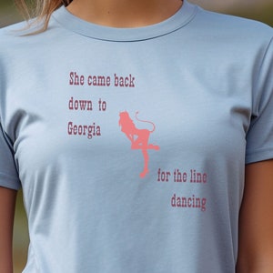 Devil Line Dancing, Cowgirl shirt for the line dancing queen. Perfect Cowgirl Gift, Horse Lovers Gift, Western Shirt for Women