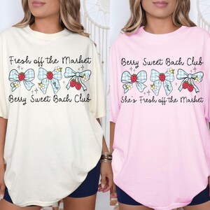 Strawberry Bachelorette Party Shirts, Comfort Colors® Bride Team Bride Shirt, Berry Sweet Matching Bridesmaid Group Tee, Bridal Party Gift