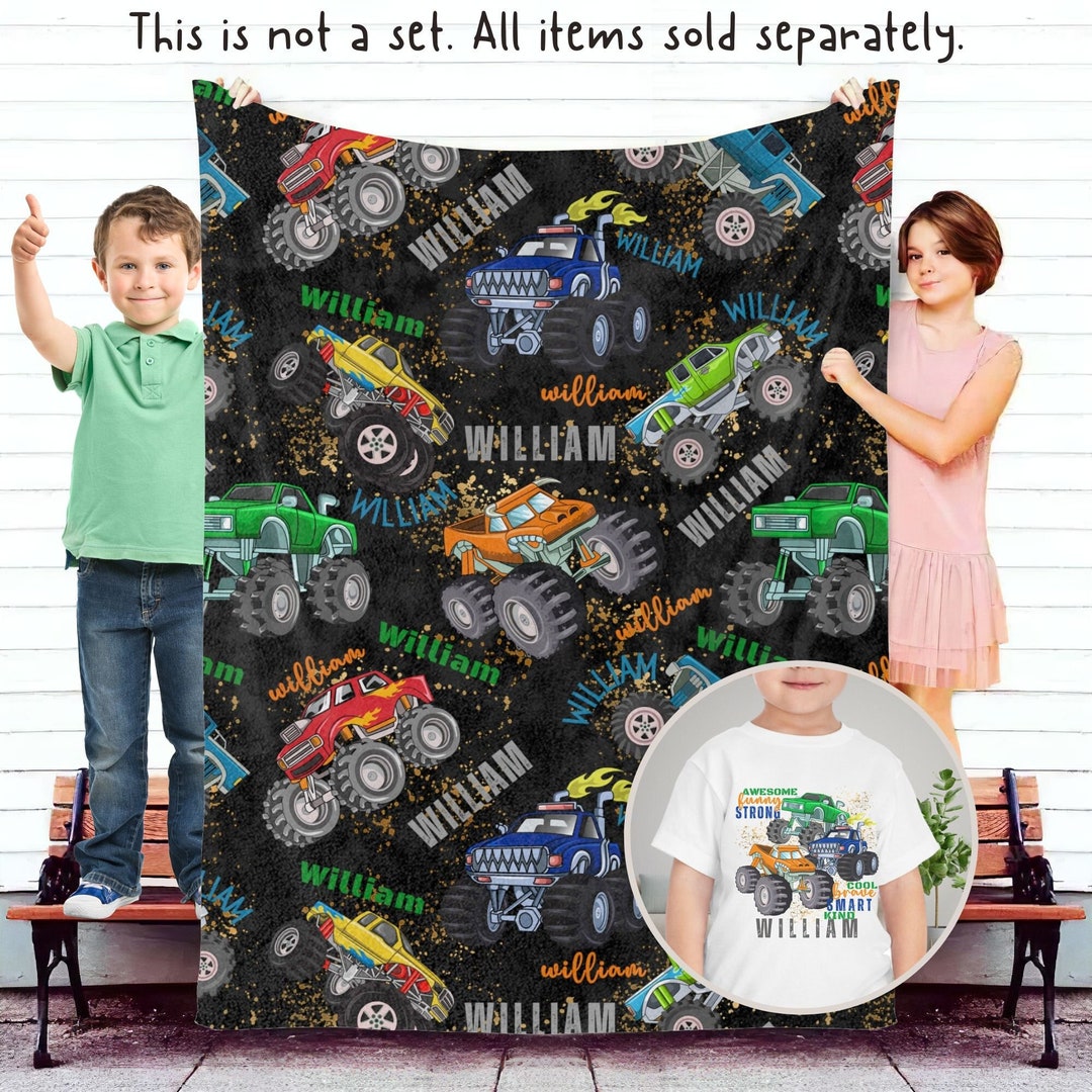 LAST CHANCE - Xmas Monster Truck XXL Blanket main image 1
