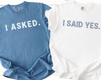 Engaged Couples Shirt, Funny Comfort Colors Matching Pajamas, Valentine’s Day, Engagement Gift