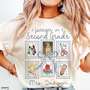 Personalized Forever In Second Grade Teacher Shirt, Custom Comfort Colors T-Shirt, Back To School 2nd Grade Team Gift, First Day of School