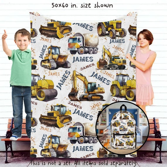 Construction fleece blanket sale