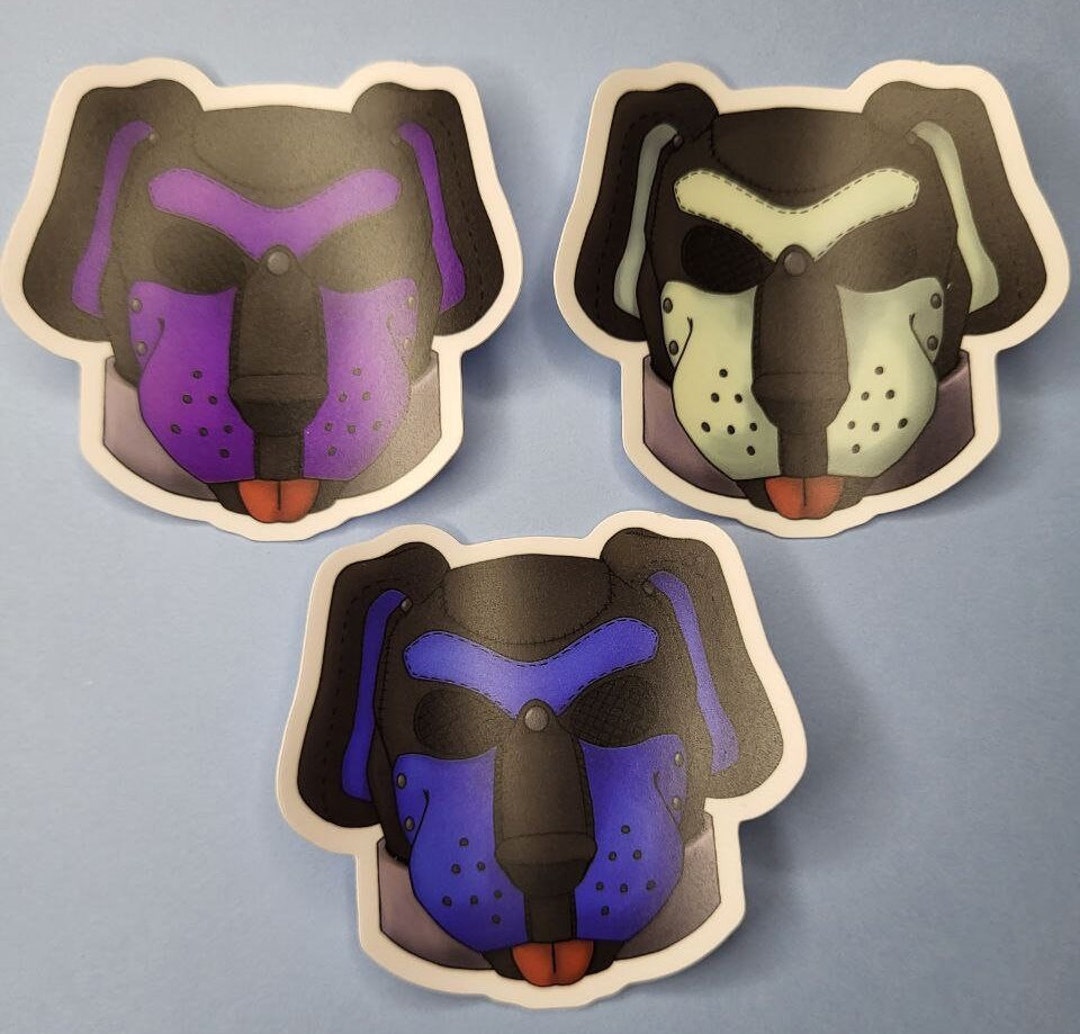 Floppy Ear Pup Hood Sticker - Etsy