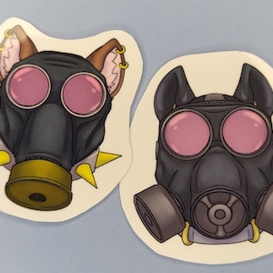 Lot d'autocollants pour masque à gaz pour drone