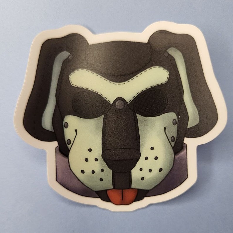Floppy Ear Pup Hood Sticker - Etsy