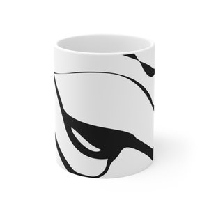 Unique Abstract Mug | Abstract Ceramic Mug | Abstract Design Coffee Mug | Artistic 11oz Mug | Gift for Mom | Fathers Day Gifts | Office Mug