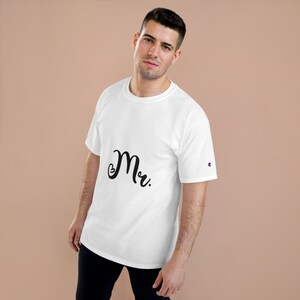 Mr Shirt, Honeymoon Shirt For Couples, Just Married Announcement Shirt, Wedding Party And Engagement Gifts For Couple, Just Married Shirt