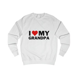 I Love My Grandpa Sweatshirt, I Heart My Grandpa Sweatshirt, Grandpa Sweatshirt Gift, Grandpa Sweatshirt, Gift For Grandpa, Heart My Grandpa