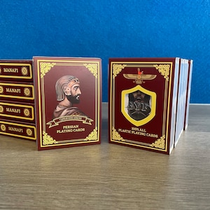Cartes à jouer de l'empire perse, 100 % plastique