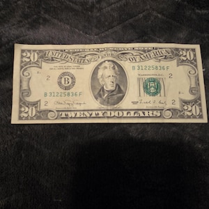 Vintage 1990 20 Dollar bank note