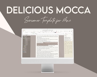 Scrivener Theme for MAC - DELICIOUS MOCCA - light mode - Scrivener Template