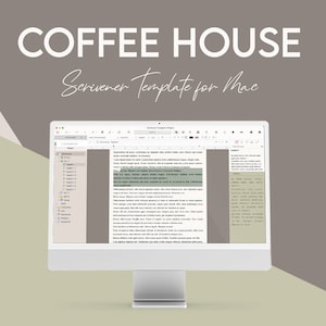 Scrivener Theme for MAC - Coffee House - light mode - Scrivener Template