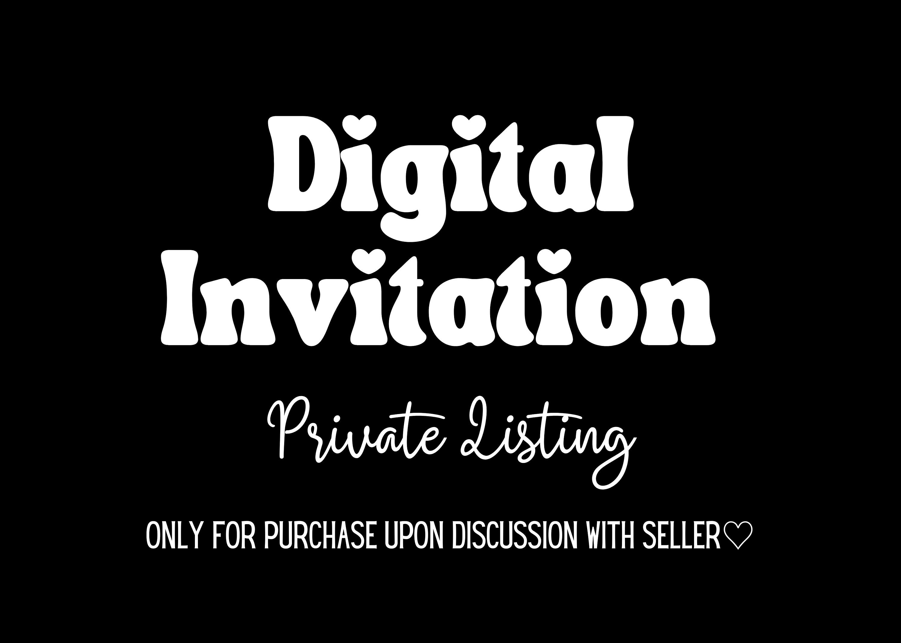 Digital Invitation Birthday Invitation DIY Birthday Etsy