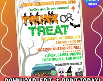 Trunk or Treat DIY Flyer Template