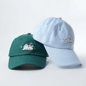 Embroidered bunny dad hat | 100% cotton soft baseball hat