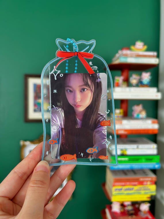Goldfish Photo Card Holder | Acrylic Pc Keychain - Etsy
