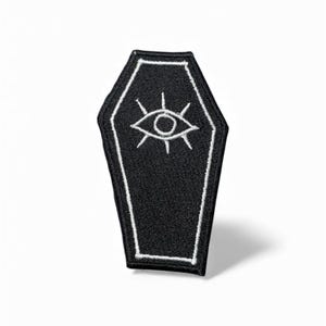 Auge Coffin Aufnäher / Patch - Aufbügler für Jacken und Taschen