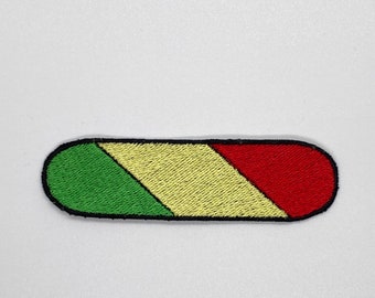 Inspiré des rasta, fer sur patch, patchs rasta, patchs nuage, fer à repasser brodé, patchs pour veste, patch logo au dos,