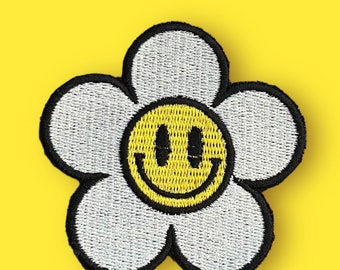 Fer à fleurs sur patchs de fleurs, patchs de fleurs à repasser, fer à repasser brodé, patchs pour veste, patch arrière avec logo