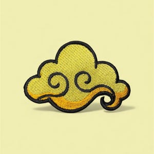 Parche de nube Nimbus - Bordado termoadhesivo/con velcro para chaquetas y mochilas