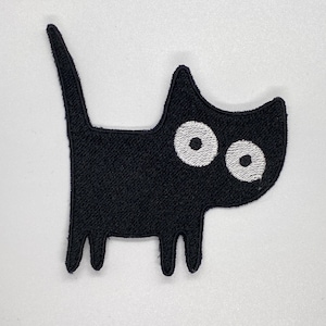 Clueless Cat Iron On Patch EyePatches, Cat patches iron on ,Embroidered Patch Iron, Patches For Jacket ,Logo Back Patch,