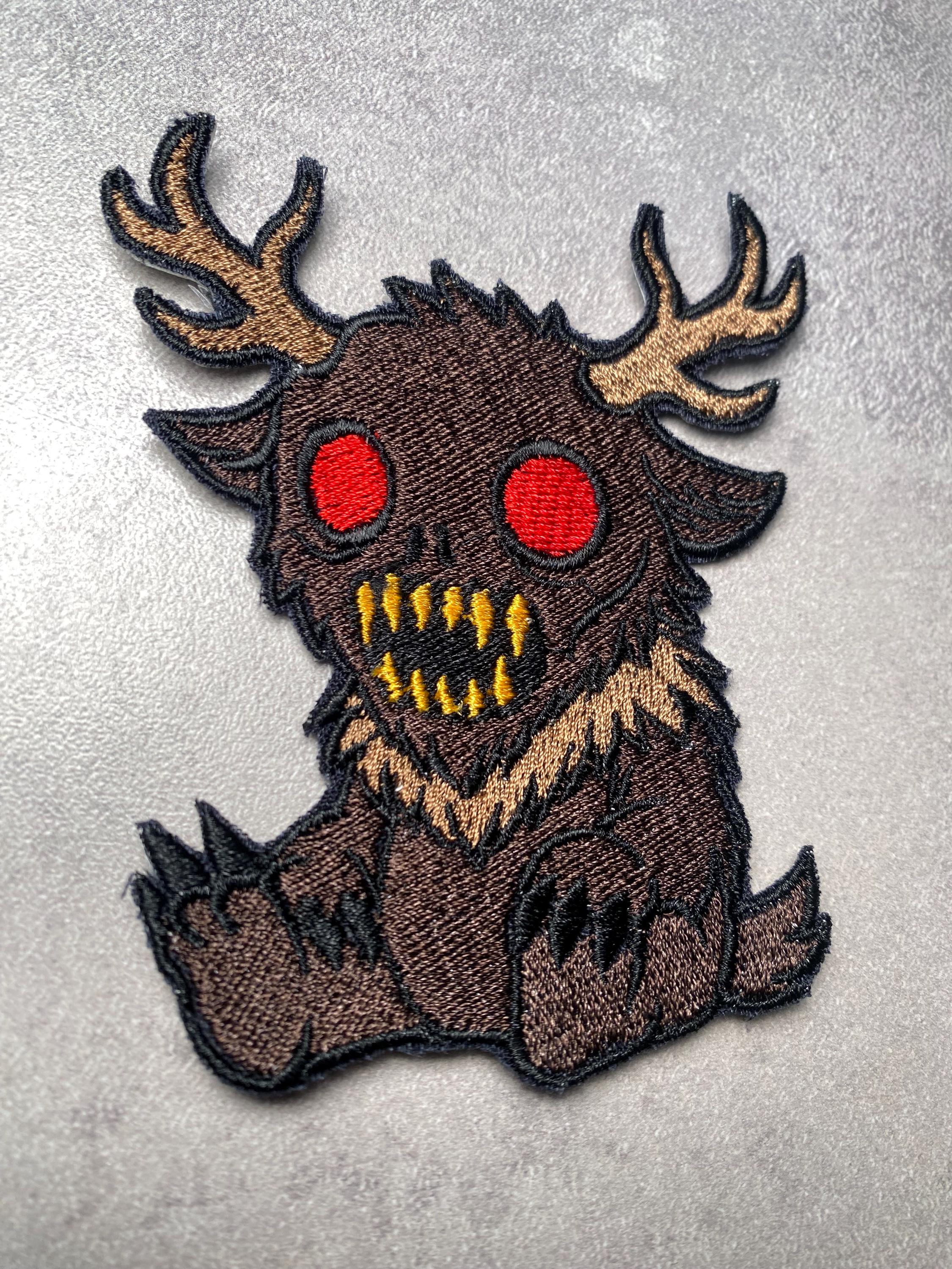 Creepy Wendigo Embroidered Patch – Cryptid Iron-on/hook and Loop for ...