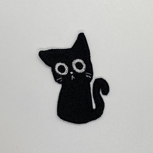 Sad Kitty Iron On Patch, Cat patches iron on ,Embroidered Patch Iron, Patches For Jacket ,Logo Back Patch,