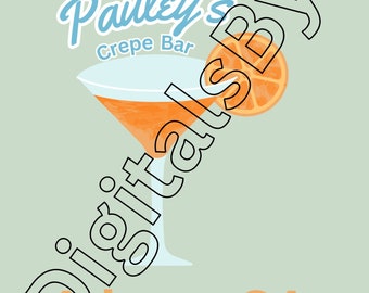 Pauley's Crepe Bar Print