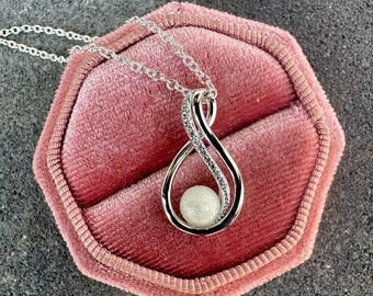 Drop Breast Milk Necklace - Sterling Silver (Please Read Description) - Breast Milk Jewelry
