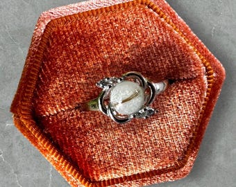 Knott Breastmilk Ring- (shown with lock of hair) -Sterling Silver - (NOT A DIY KIT) - Breastmilk Jewelry- Breastmilk Ring- New Mom