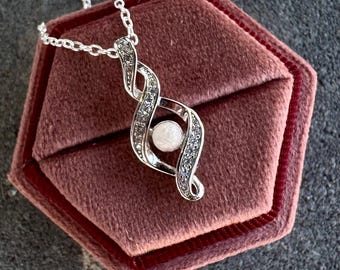 Twist Breastmilk Necklace - Sterling Silver (NOT A DIY KIT)- Breastmilk Jewelry - Mother’s Day Gift - Breastmilk Necklace