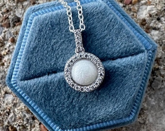 Round Bail Breastmilk Necklace - Sterling Silver (NOT A DIY KIT) - Breastmilk Jewelry- Breastmilk Necklace - Mom Gift - New Baby Gift