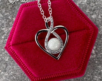 Heart Breastmilk Necklace - Sterling Silver (NOT A DIY KIT) - Breastmilk Jewelry - Breastmilk Necklace - Push Present