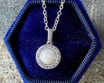 Round Bail Breastmilk Necklace - Sterling Silver (NOT A DIY KIT) - Breastmilk Jewelry- Breastmilk Necklace- New Mom Gift