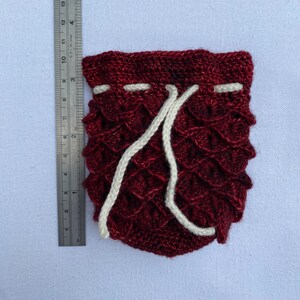 Dragon Scale Dice Bag Small Drawstring Pouch