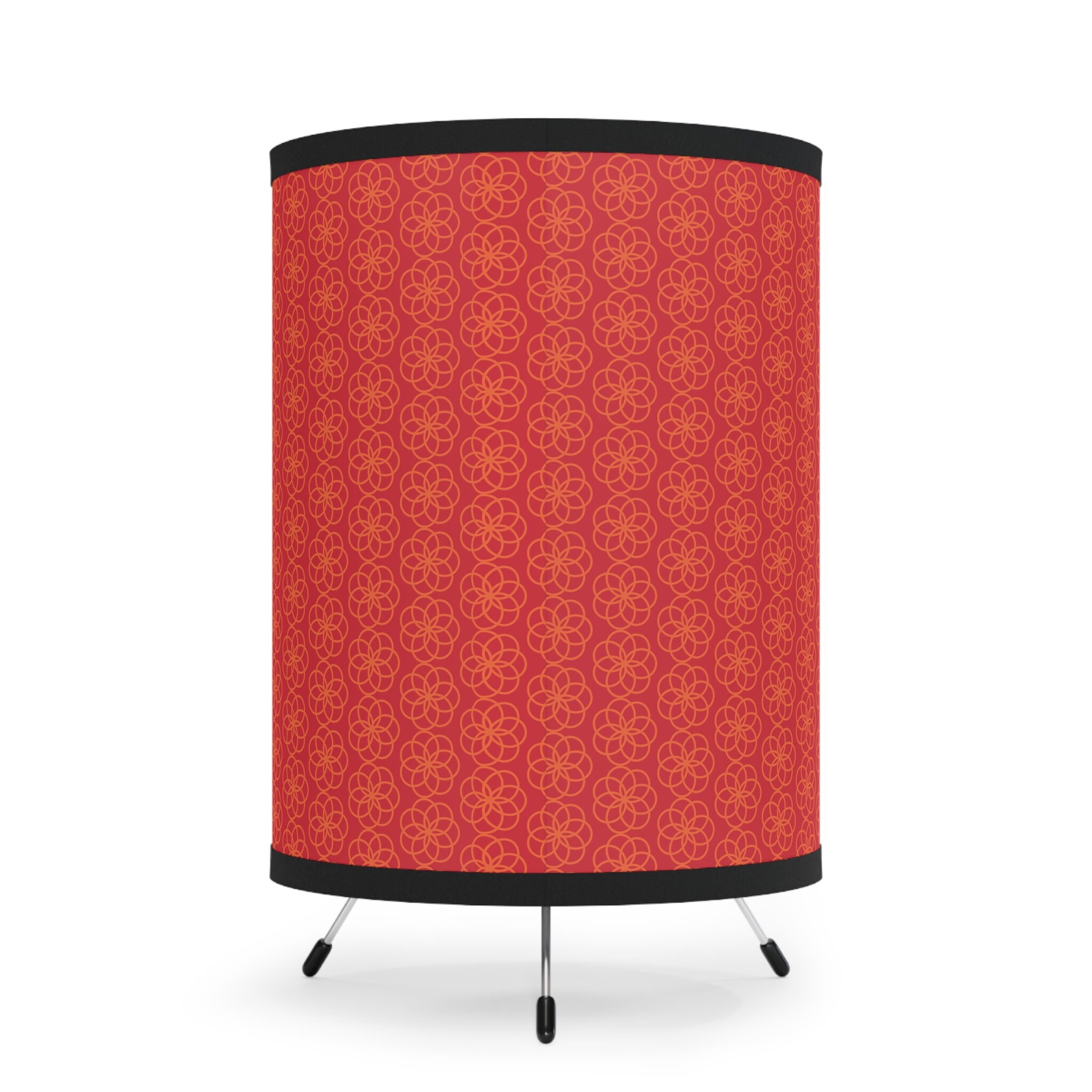 Tripod Lamp With Highres Printed Shade, USCA Plug Etsy