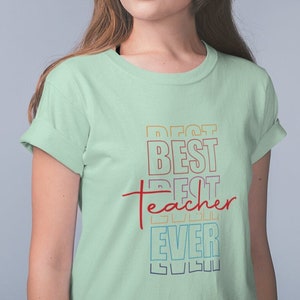 Chemise meilleur enseignant de tous les temps, chemise enseignant, chemise de rentrée des classes, cadeau de remerciement pour enseignant, cadeau enseignant, cadeau pour enseignant, chemise enseignant de l'équipe