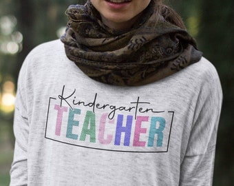 Camiseta de maestro de jardín de infantes, camisetas del equipo de maestros, camiseta de regreso a la escuela, camiseta de maestro de escuela primaria, regalo para maestros, camiseta de maestro genial