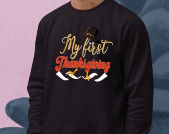 My First Thanks Giving, Thanksgiving Sweatshirt, Thanksgiving Sweater for kids, Thanksgiving Gift Ideas, Cute Thanksgiving, Fall sweaters